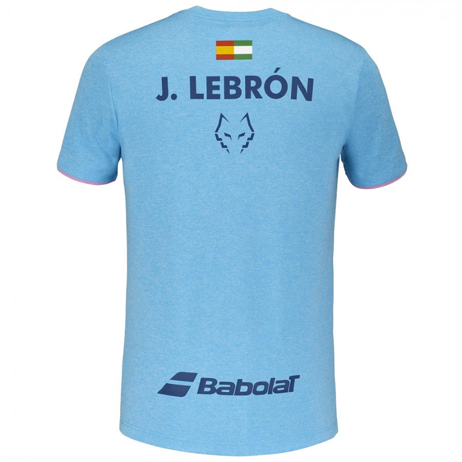 Crew Neck Tee Juan Lebrón Cyan Blue