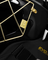 Unihoc Goalie Mask ALPHA PRIME EVOLAB Black/Gold 26/27