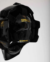 Unihoc Goalie Mask ALPHA PRIME EVOLAB Black/Gold 26/27